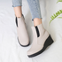 [GIRLS GOOB] Women's Comfortable Wedge Sandal Platform Boots, Synthetic Leather + Band - Made in KOREA